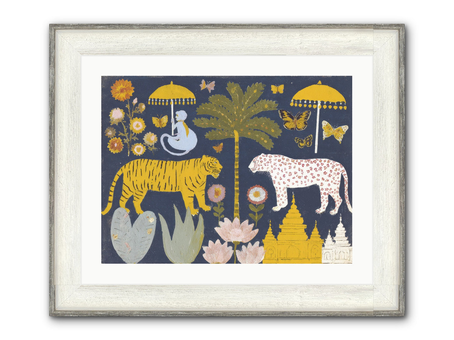 The Mint Blazer Club Framed Print - Driftwood White 24x18