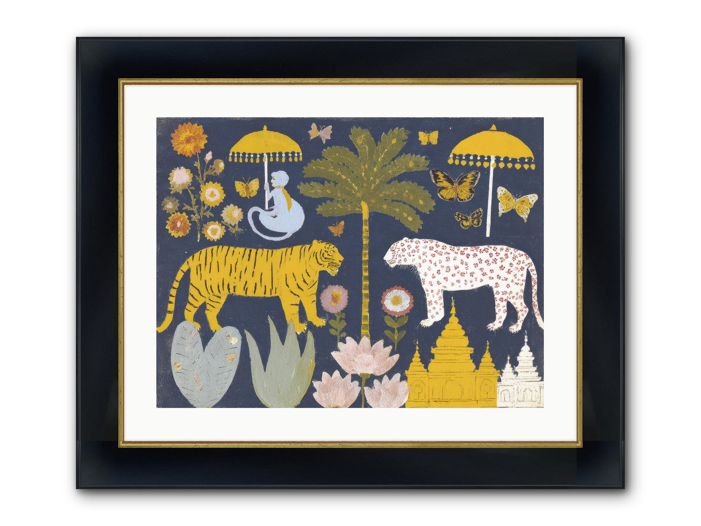 The Mint Blazer Club Framed Print - Wide Black w/Gold 24x18