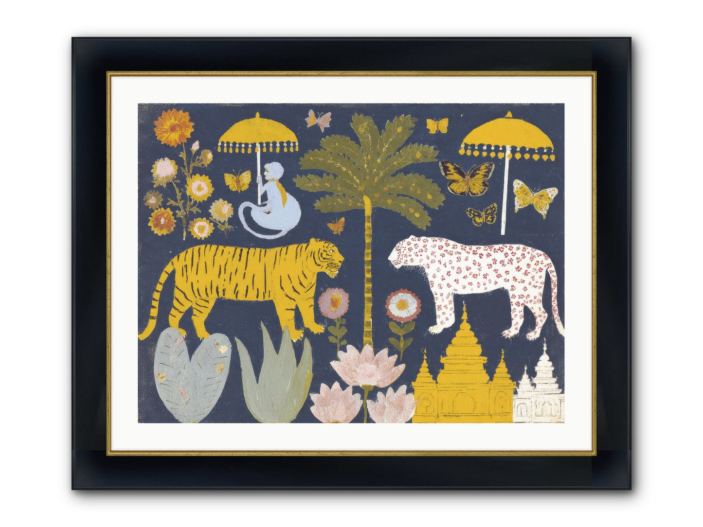 The Mint Blazer Club Framed Print - Wide Black w/Gold 32x24