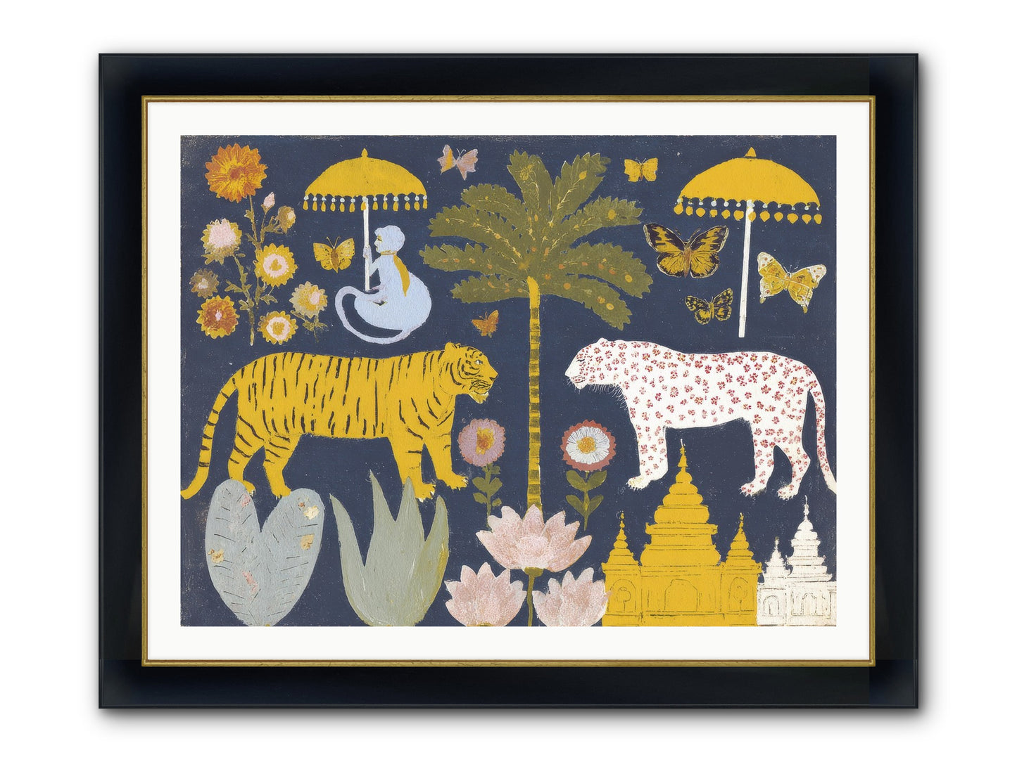 The Mint Blazer Club Framed Print - Wide Black w/Gold 40x30