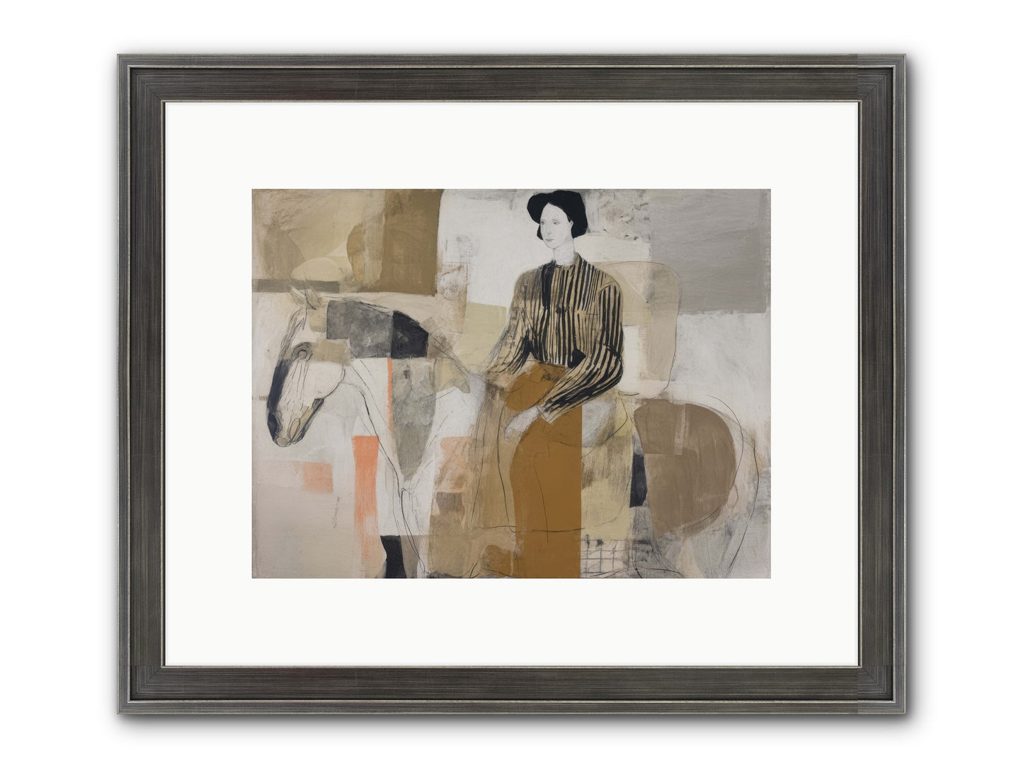The Moment Stretched Infinite Framed Print - Slimwoods Black/Silver 12x9