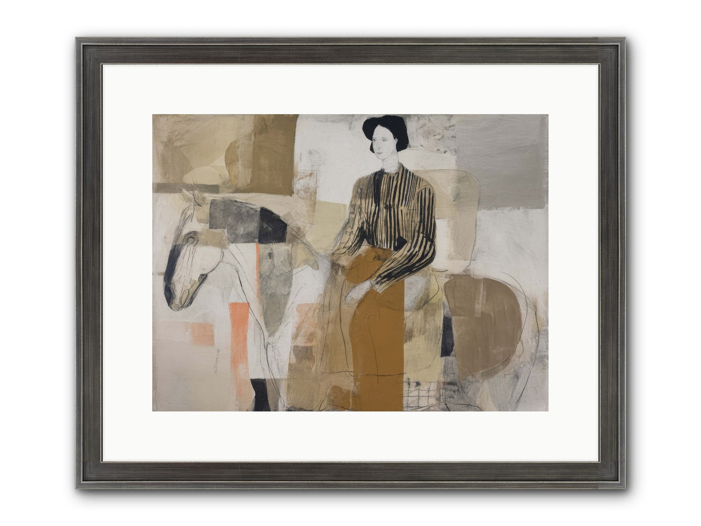 The Moment Stretched Infinite Framed Print - Slimwoods Black/Silver 16x12