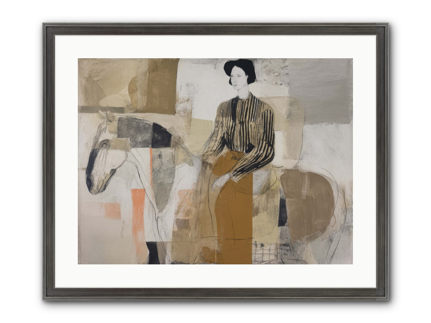 The Moment Stretched Infinite Framed Print - Slimwoods Black/Silver 24x18