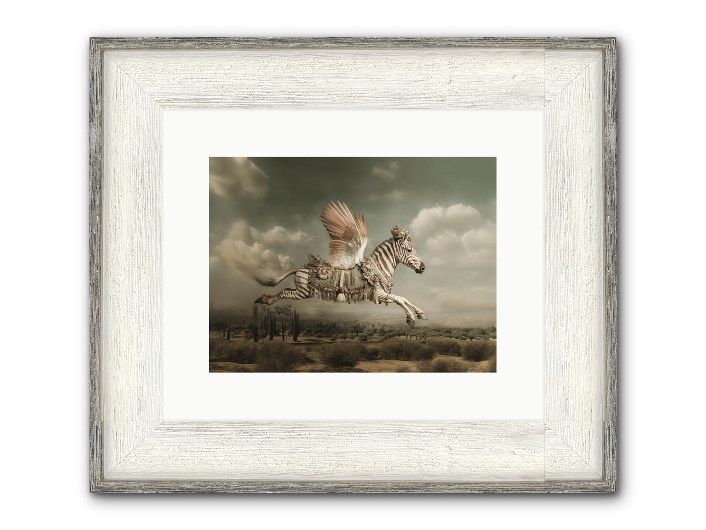 The Moonkeeper’s House No.1 Framed Print - Driftwood White 12x9