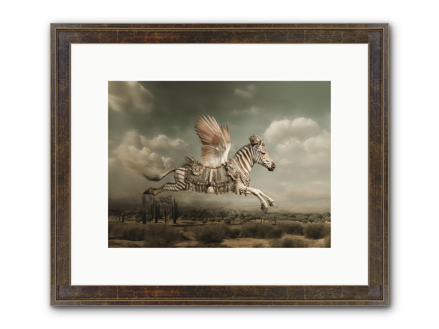 The Moonkeeper’s House No.1 Framed Print - Slimwoods Black/Gold 12x9