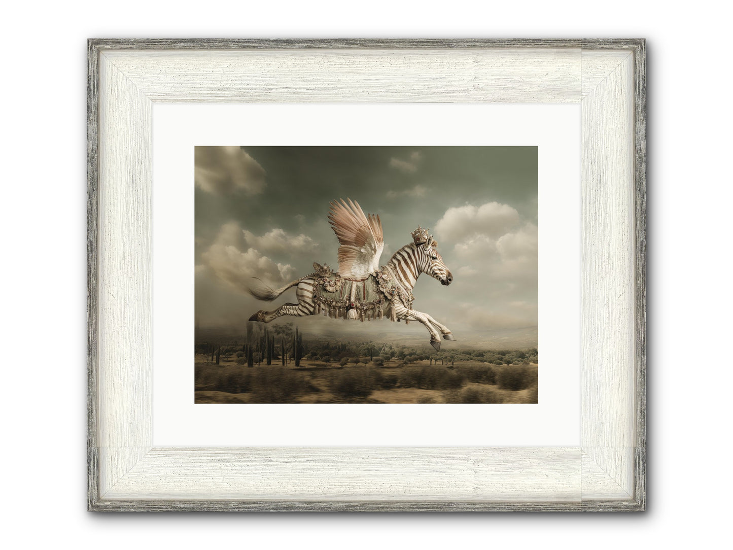The Moonkeeper’s House No.1 Framed Print - Driftwood White 16x12
