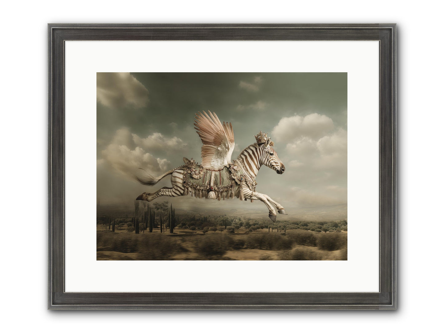 The Moonkeeper’s House No.1 Framed Print - Slimwoods Black/Silver 16x12