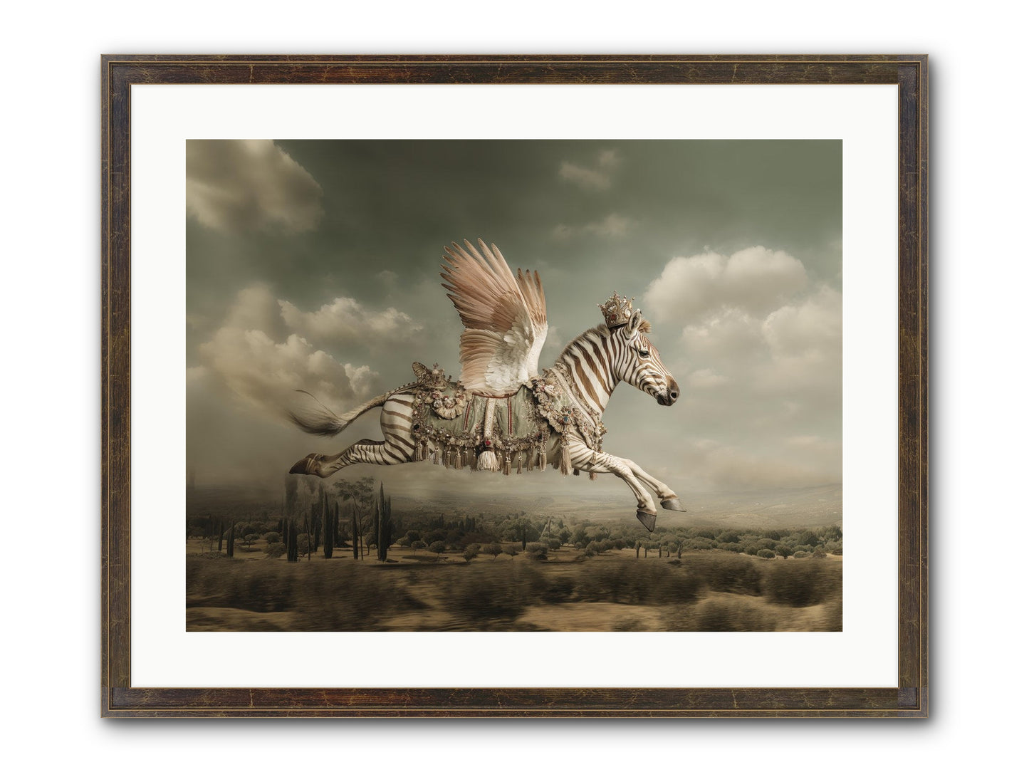 The Moonkeeper’s House No.1 Framed Print - Slimwoods Black/Gold 24x18