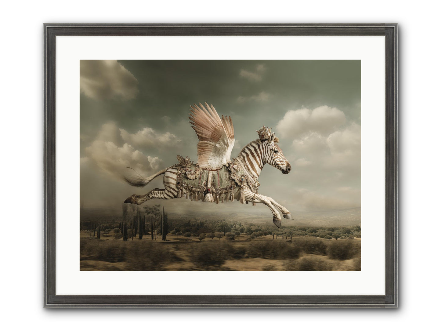 The Moonkeeper’s House No.1 Framed Print - Slimwoods Black/Silver 24x18