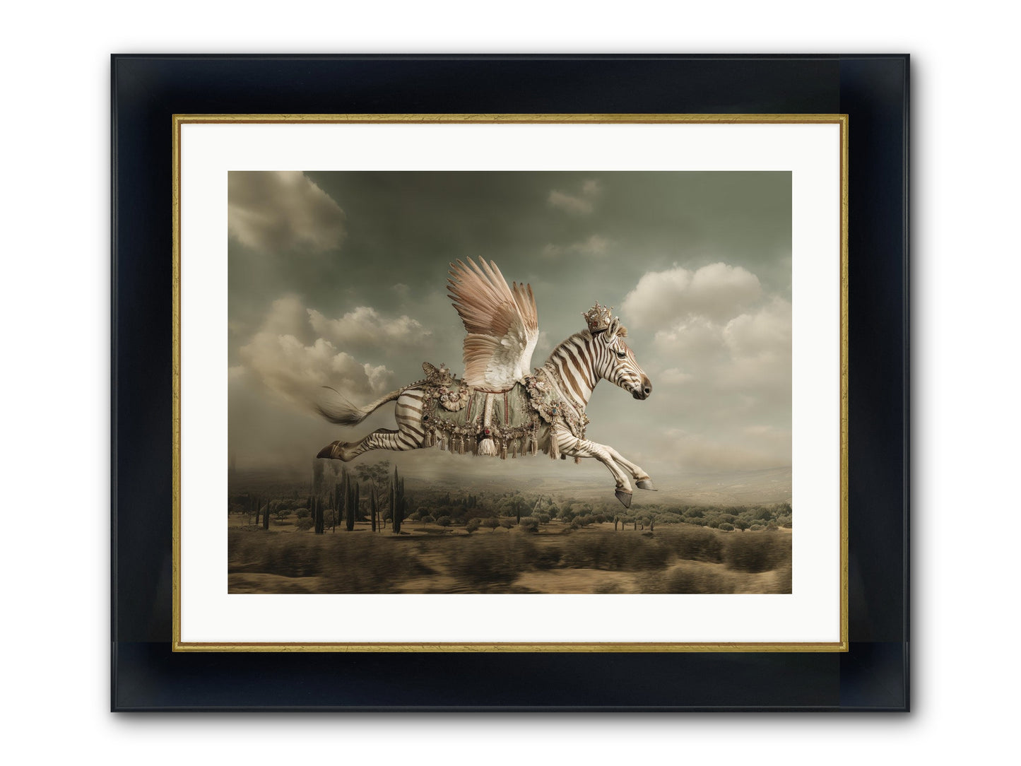 The Moonkeeper’s House No.1 Framed Print - Wide Black w/Gold 24x18