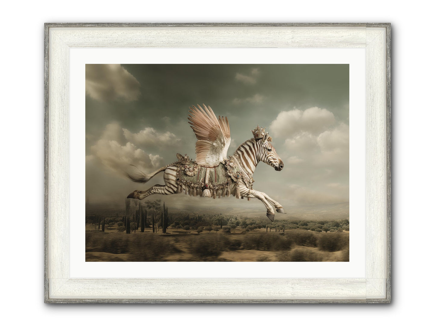 The Moonkeeper’s House No.1 Framed Print - Driftwood White 32x24