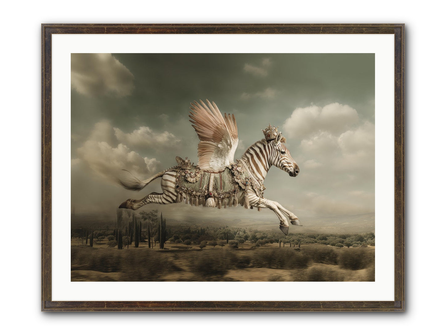 The Moonkeeper’s House No.1 Framed Print - Slimwoods Black/Gold 32x24