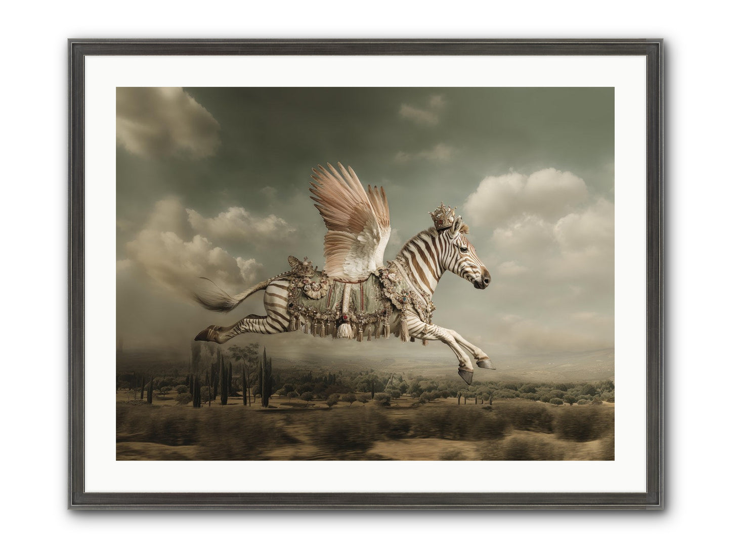 The Moonkeeper’s House No.1 Framed Print - Slimwoods Black/Silver 32x24