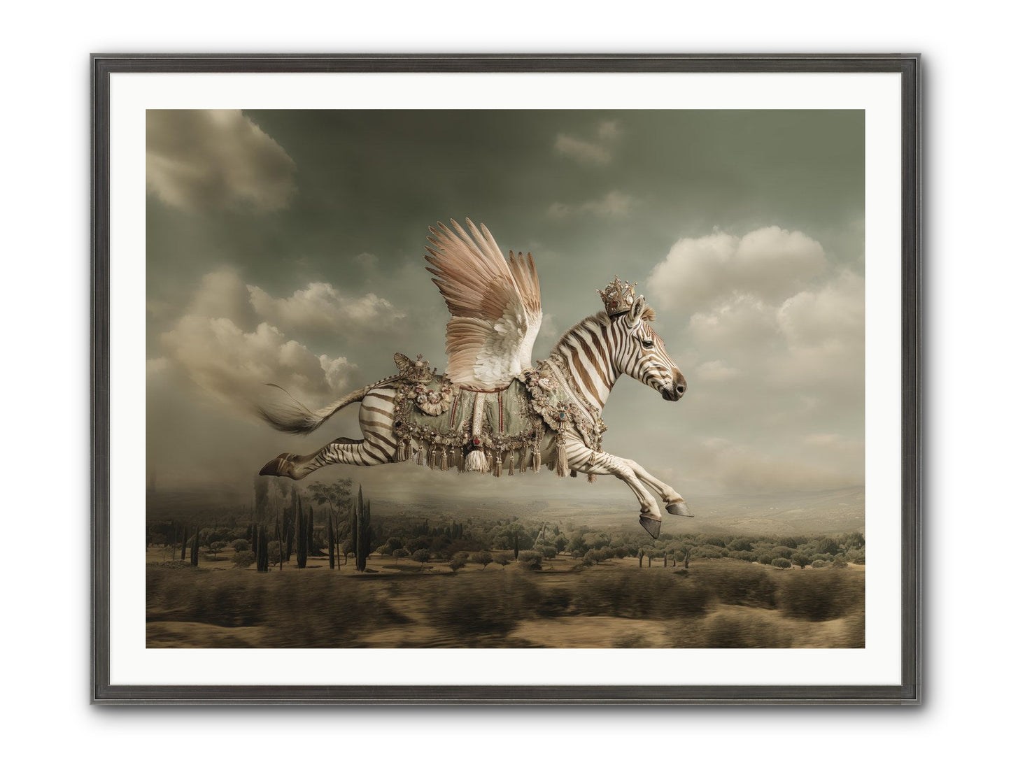 The Moonkeeper’s House No.1 Framed Print - Slimwoods Black/Silver 40x30