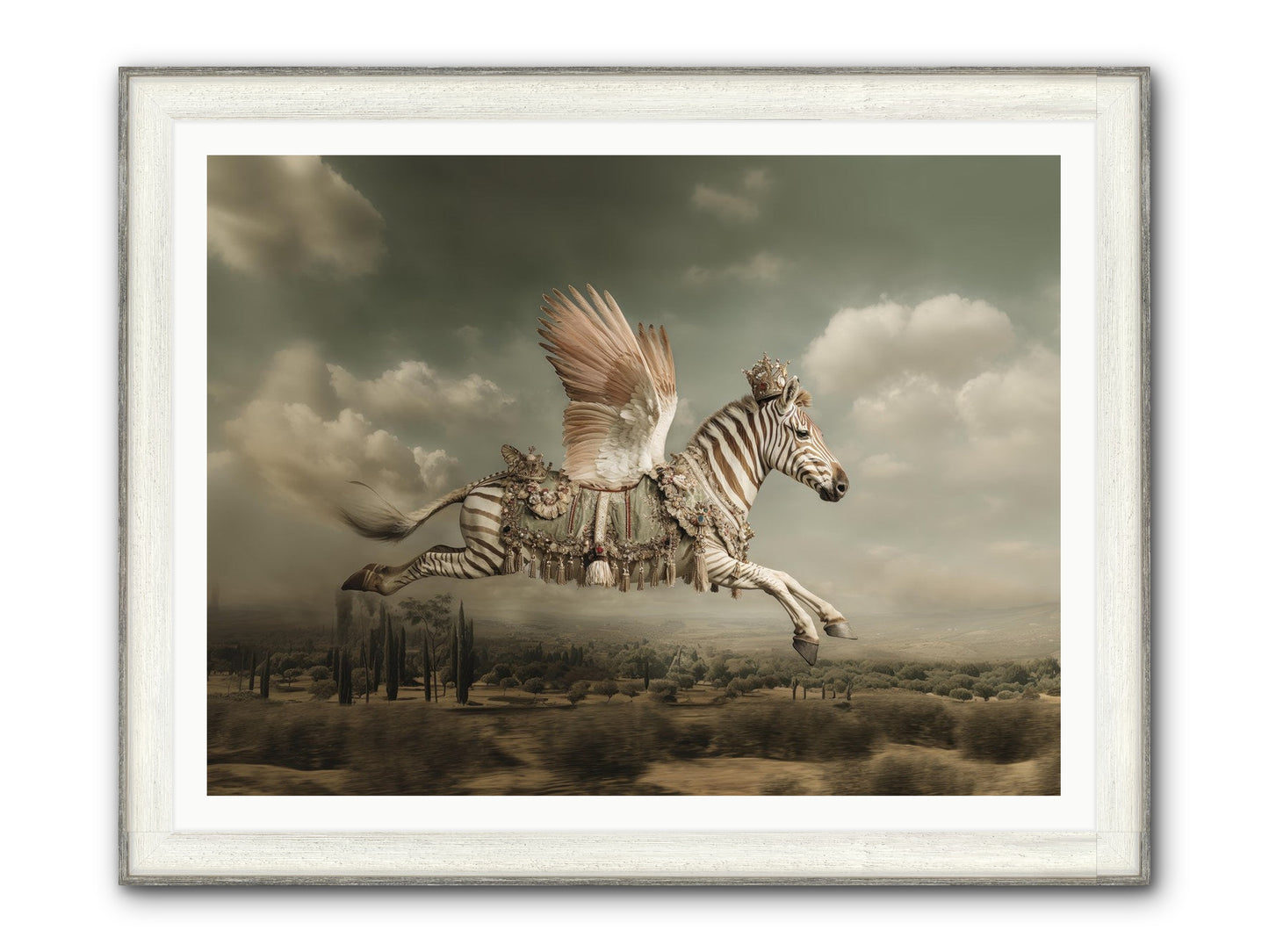 The Moonkeeper’s House No.1 Framed Print - Driftwood White 48x36