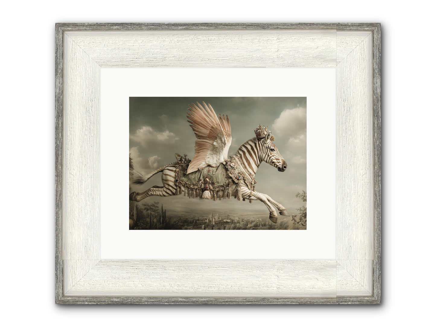 The Moonkeeper’s House No.2 Framed Print - Driftwood White 12x9