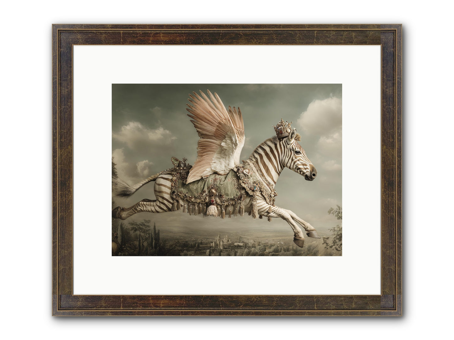 The Moonkeeper’s House No.2 Framed Print - Slimwoods Black/Gold 12x9