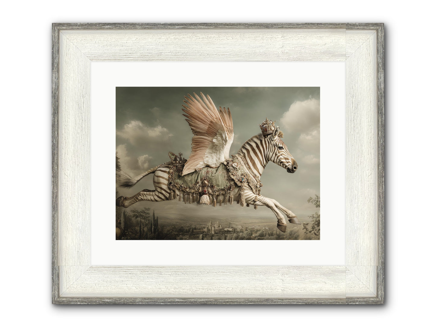 The Moonkeeper’s House No.2 Framed Print - Driftwood White 16x12