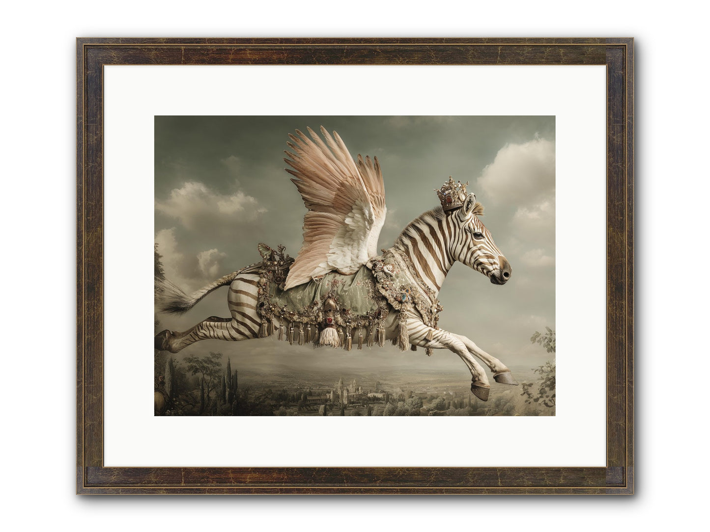 The Moonkeeper’s House No.2 Framed Print - Slimwoods Black/Gold 16x12