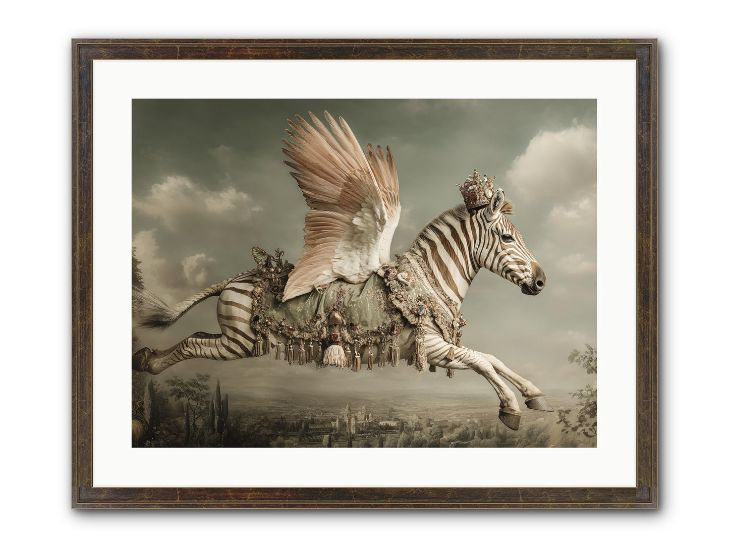 The Moonkeeper’s House No.2 Framed Print - Slimwoods Black/Gold 24x18