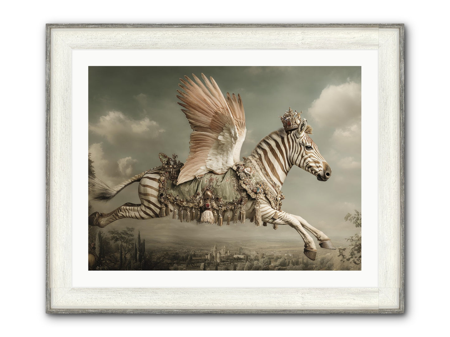 The Moonkeeper’s House No.2 Framed Print - Driftwood White 32x24