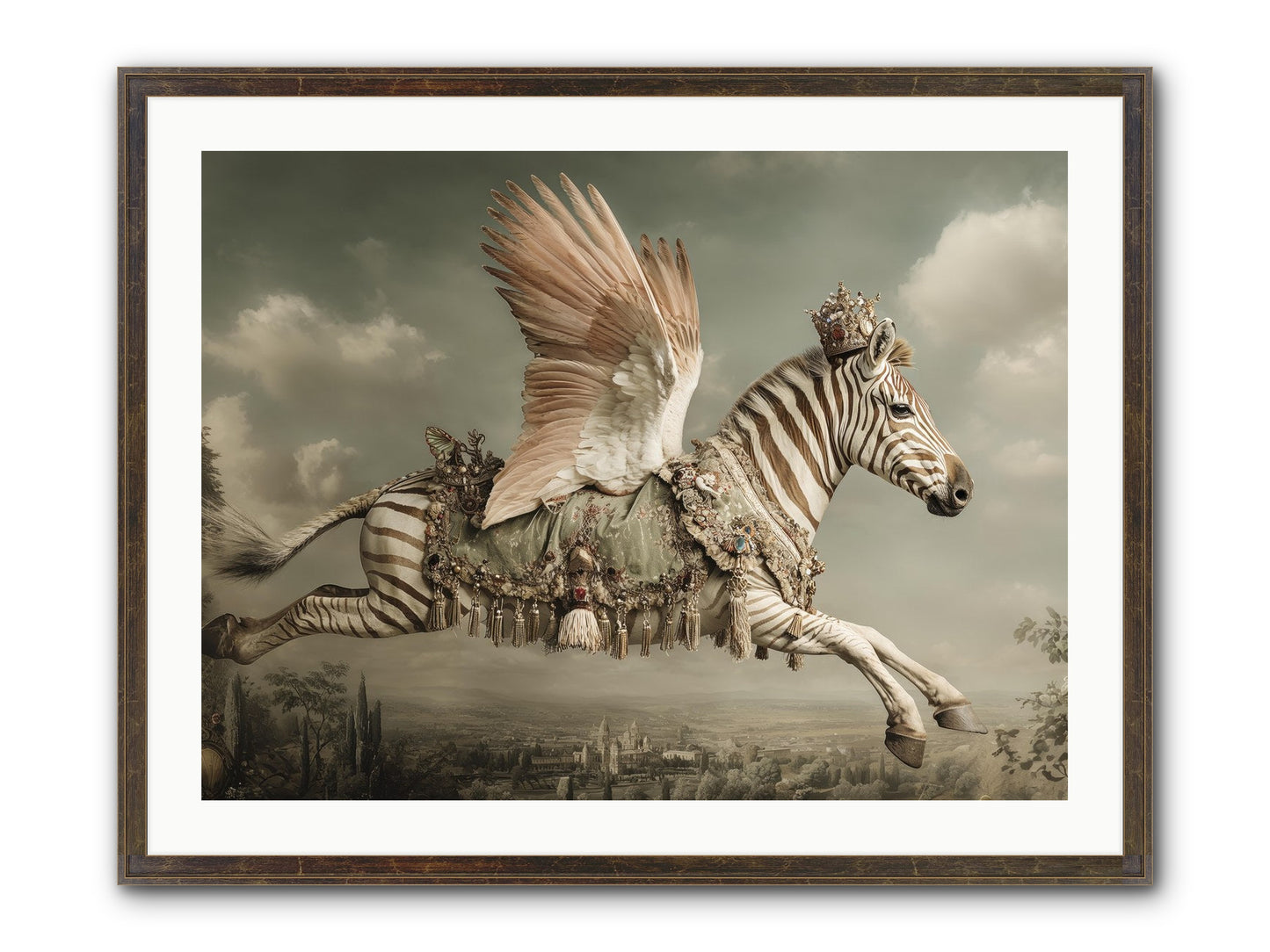 The Moonkeeper’s House No.2 Framed Print - Slimwoods Black/Gold 32x24