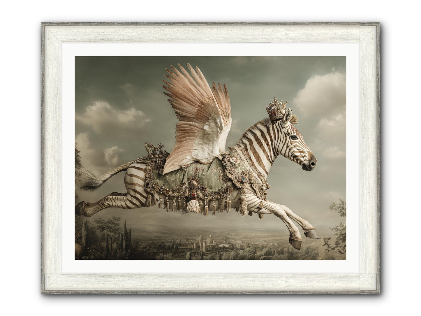 The Moonkeeper’s House No.2 Framed Print - Driftwood White 40x30
