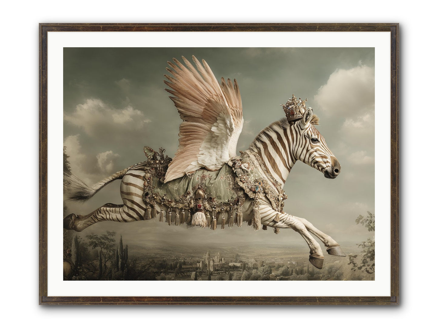 The Moonkeeper’s House No.2 Framed Print - Slimwoods Black/Gold 40x30