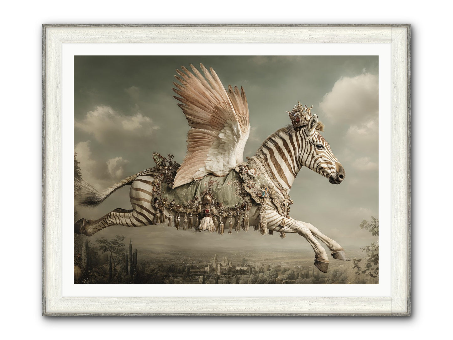 The Moonkeeper’s House No.2 Framed Print - Driftwood White 48x36