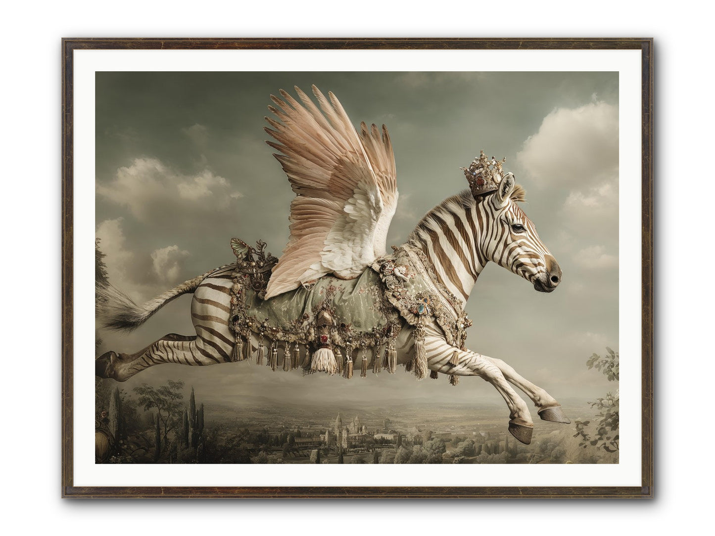 The Moonkeeper’s House No.2 Framed Print - Slimwoods Black/Gold 48x36