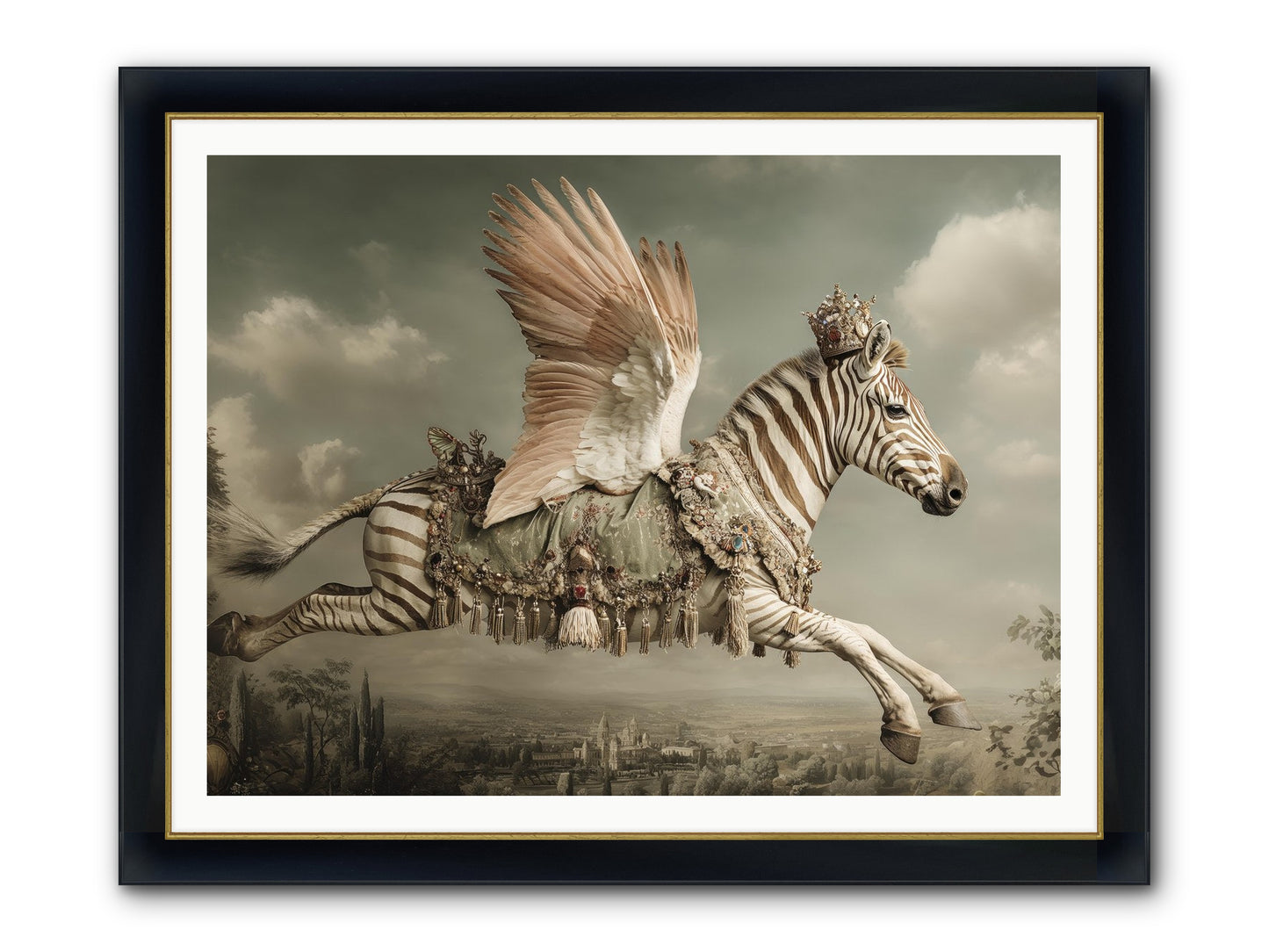 The Moonkeeper’s House No.2 Framed Print - Wide Black w/Gold 48x36