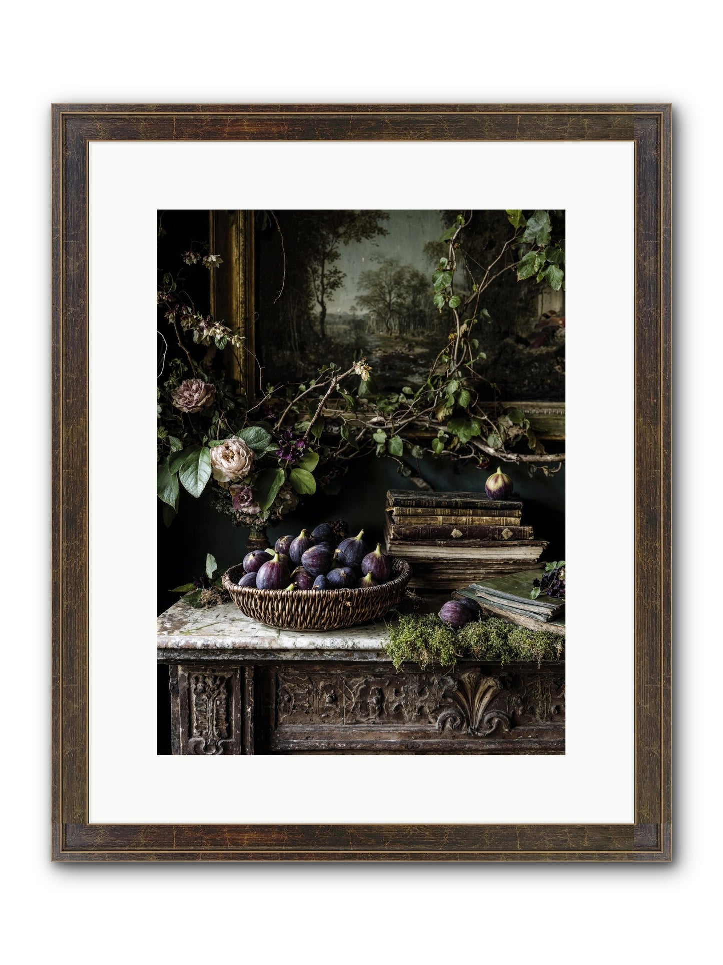 The Muted Sonnet Framed Print - Slimwoods Black/Gold 12x16