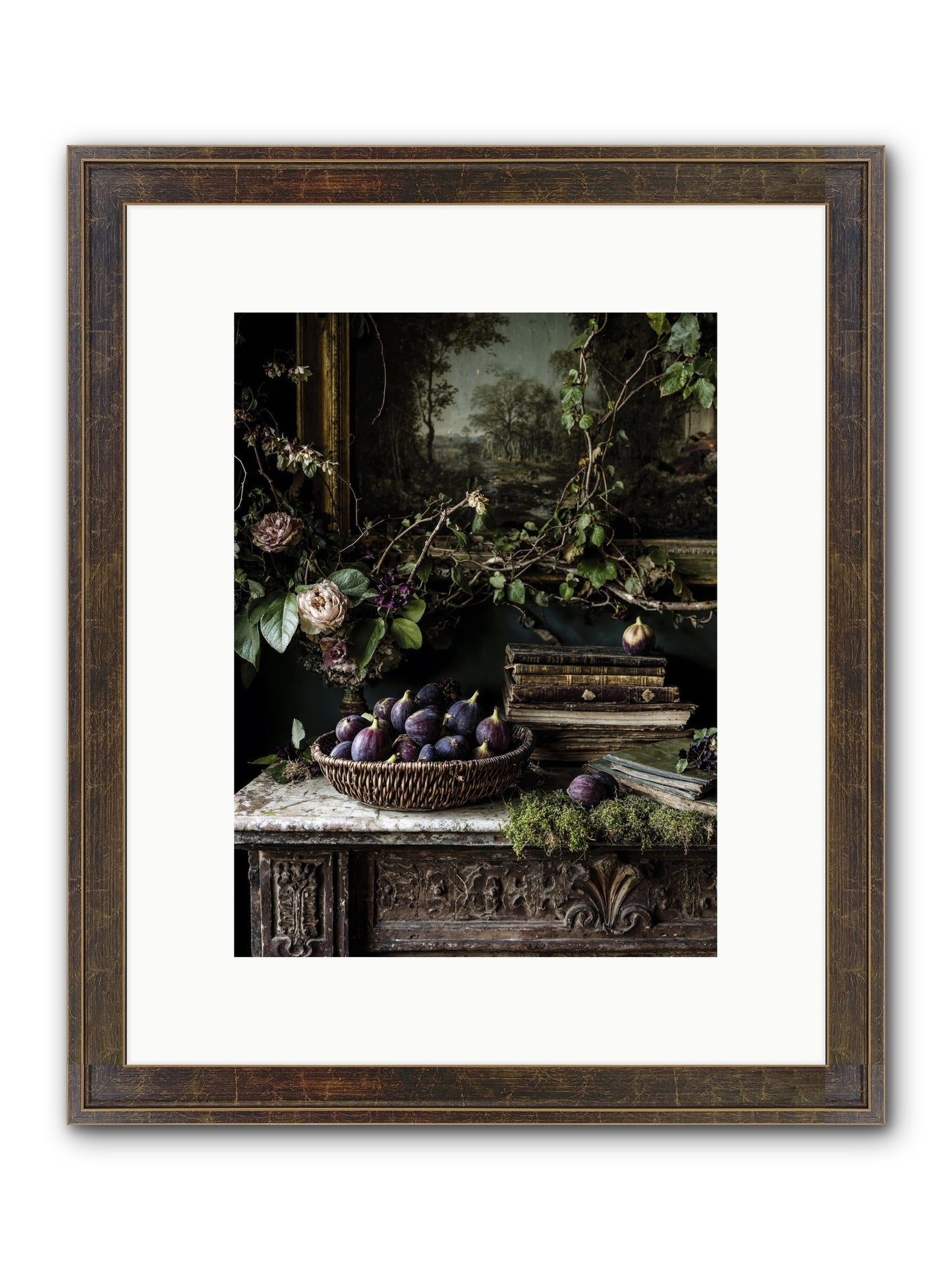 The Muted Sonnet Framed Print - Slimwoods Black/Gold 9x12