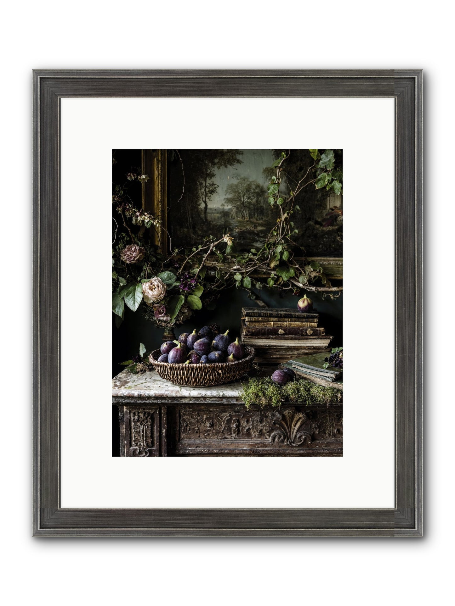 The Muted Sonnet Framed Print - Slimwoods Black/Silver 9x12