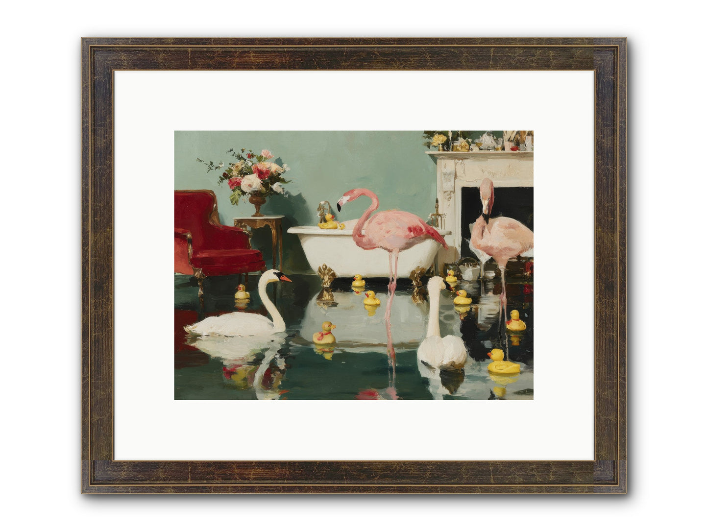 The Myth Of The Orchard Sisters Framed Print - Slimwoods Black/Gold 12x9