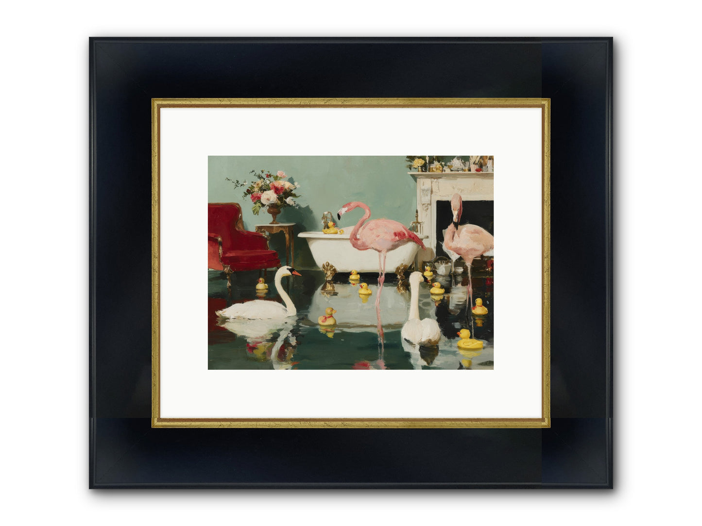 The Myth Of The Orchard Sisters Framed Print - Wide Black w/Gold 12x9