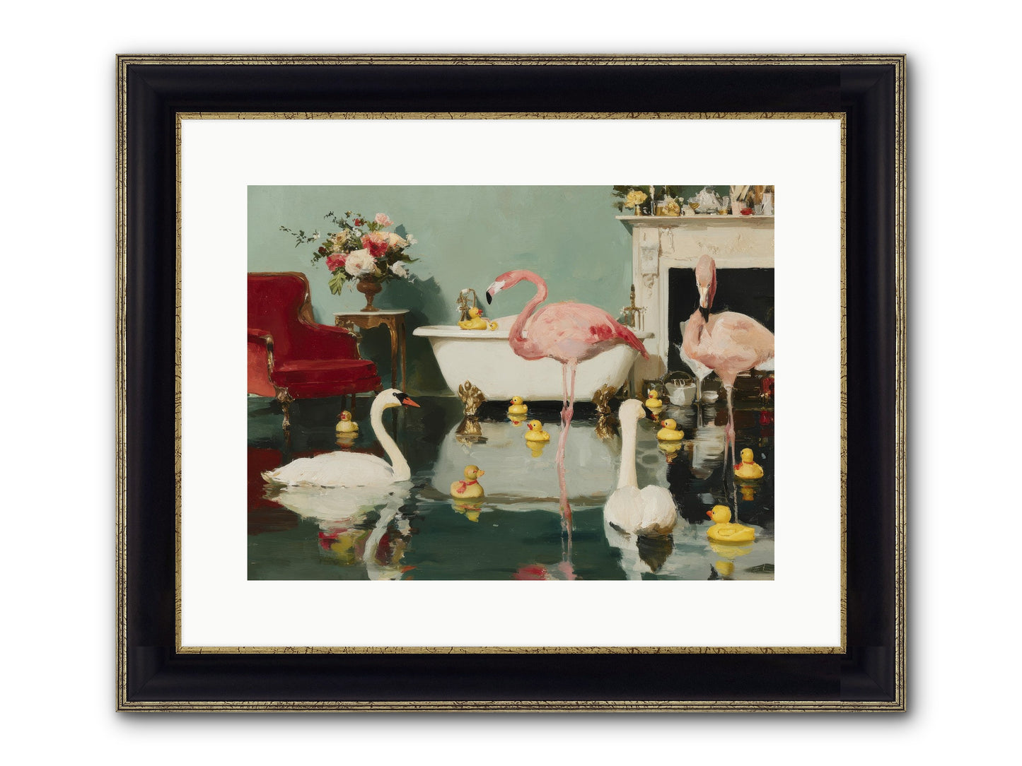 The Myth Of The Orchard Sisters Framed Print - Black & Gold 16x12