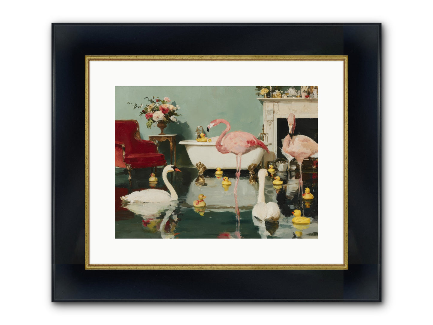 The Myth Of The Orchard Sisters Framed Print - Wide Black w/Gold 16x12