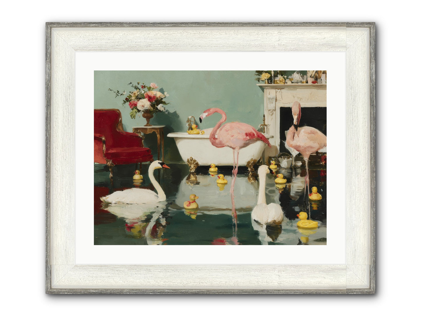 The Myth Of The Orchard Sisters Framed Print - Driftwood White 24x18