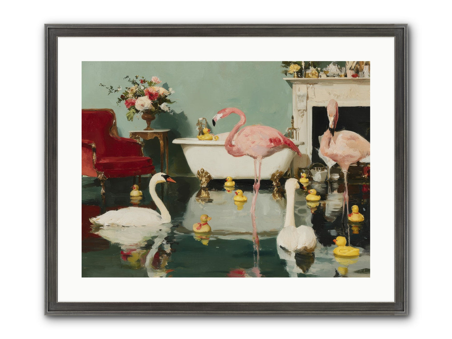 The Myth Of The Orchard Sisters Framed Print - Slimwoods Black/Silver 24x18