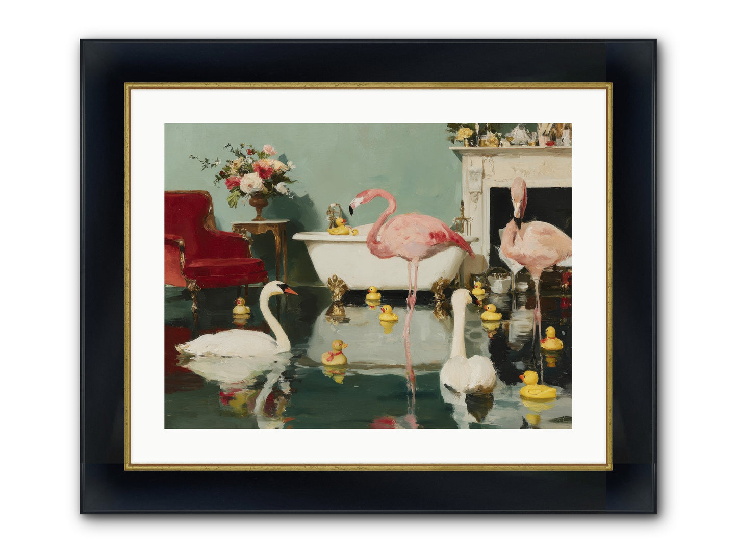 The Myth Of The Orchard Sisters Framed Print - Wide Black w/Gold 24x18