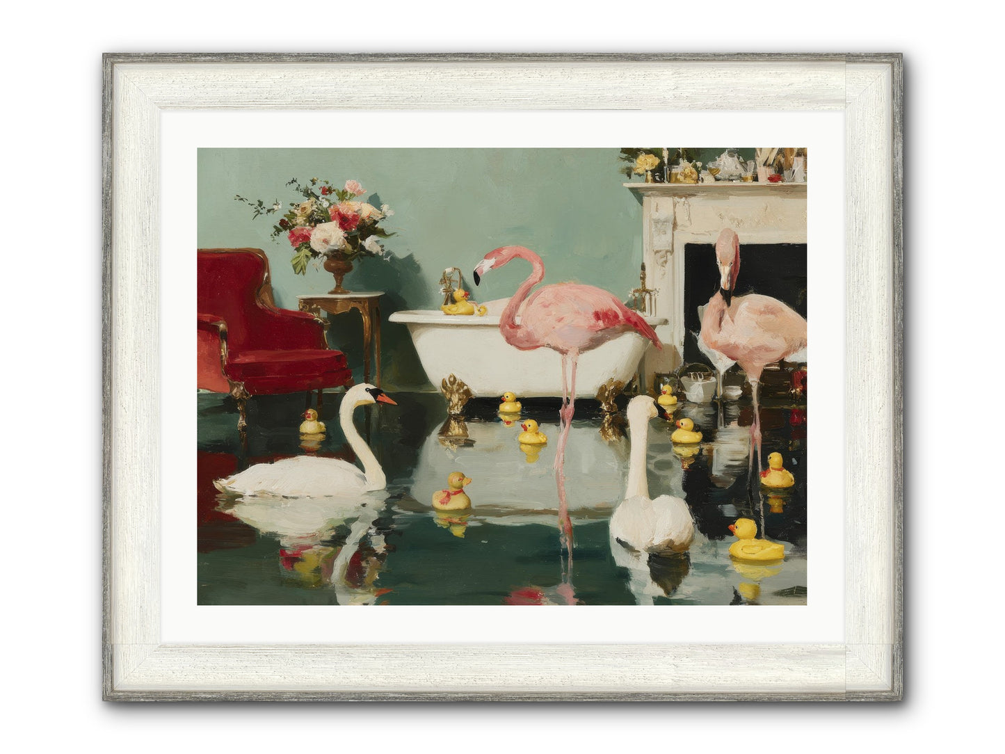 The Myth Of The Orchard Sisters Framed Print - Driftwood White 32x24
