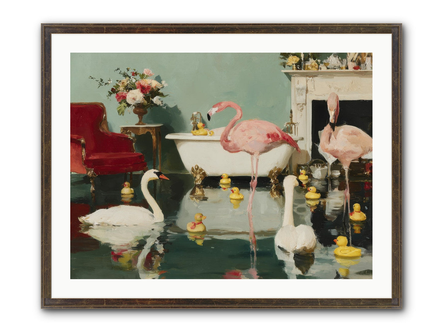 The Myth Of The Orchard Sisters Framed Print - Slimwoods Black/Gold 32x24