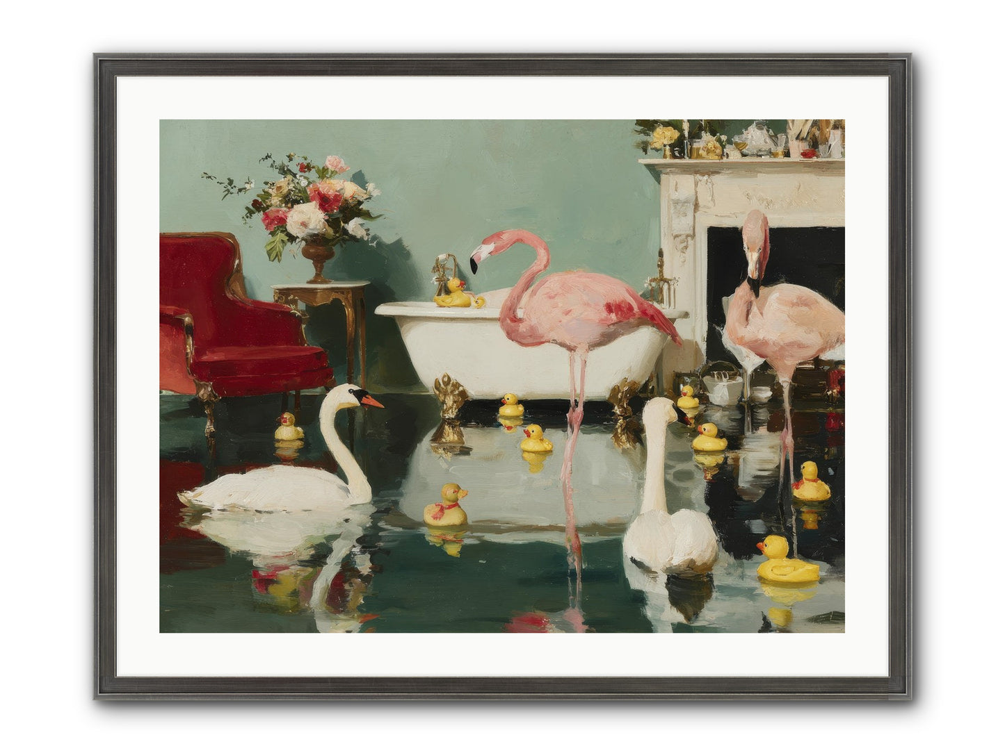 The Myth Of The Orchard Sisters Framed Print - Slimwoods Black/Silver 32x24