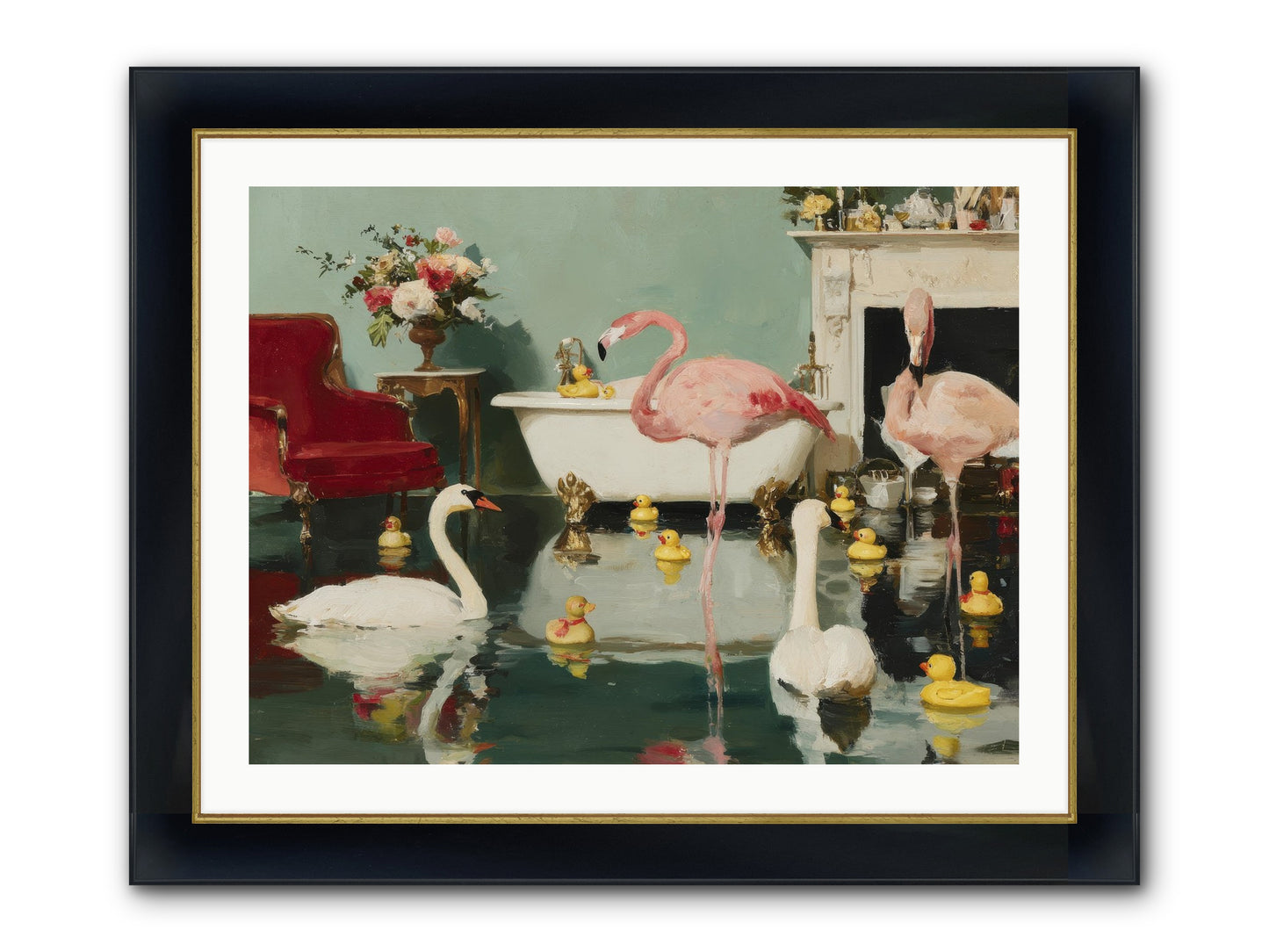 The Myth Of The Orchard Sisters Framed Print - Wide Black w/Gold 32x24