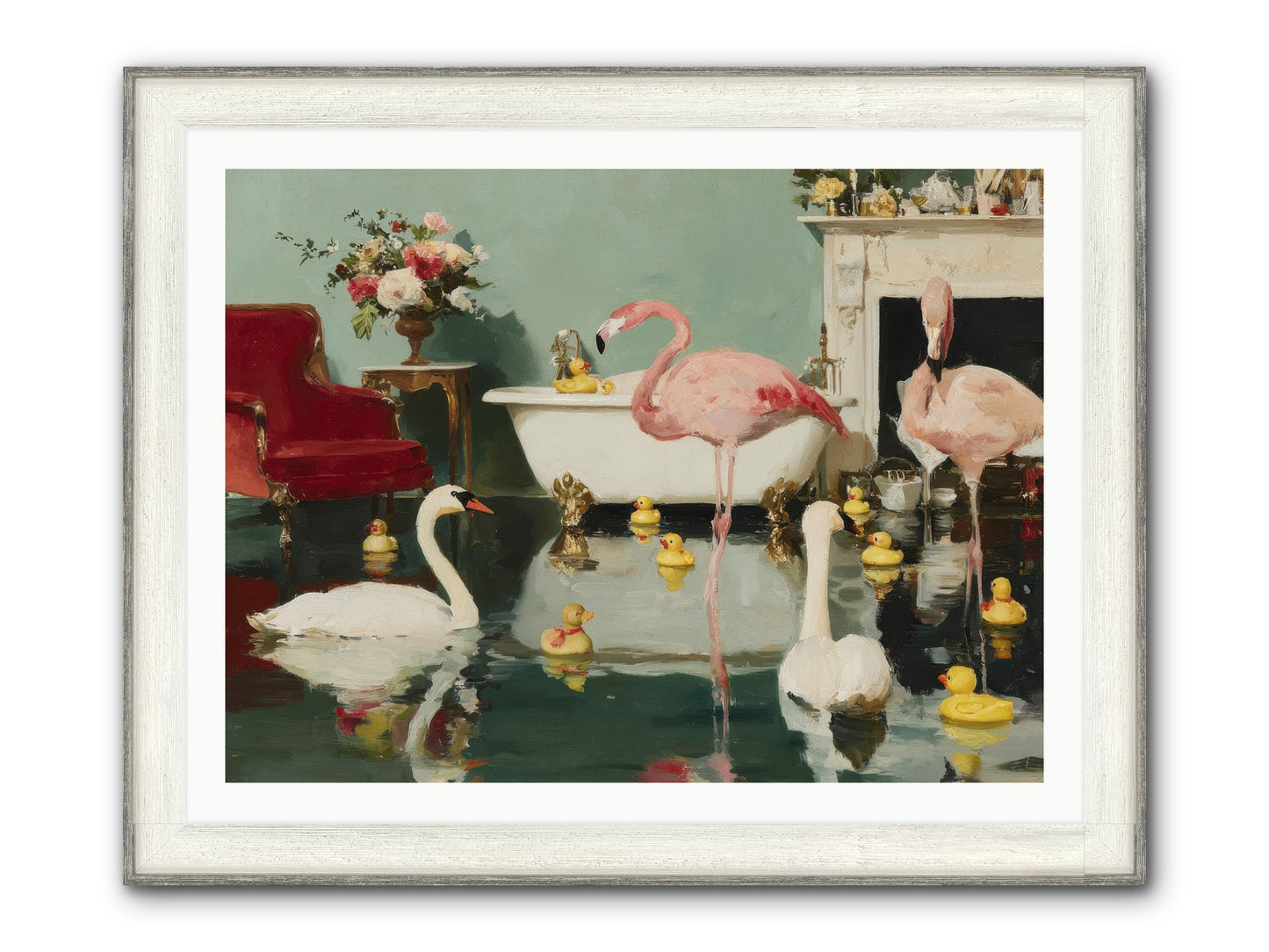 The Myth Of The Orchard Sisters Framed Print - Driftwood White 40x30