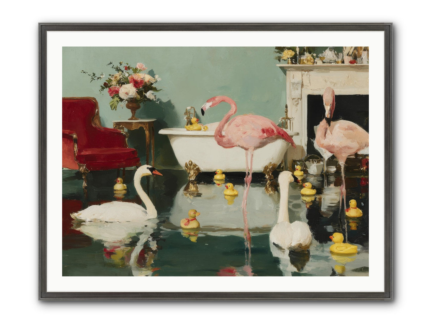 The Myth Of The Orchard Sisters Framed Print - Slimwoods Black/Silver 40x30