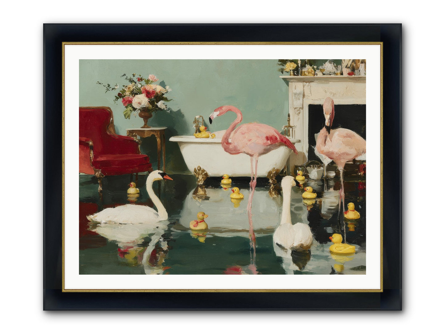 The Myth Of The Orchard Sisters Framed Print - Wide Black w/Gold 40x30