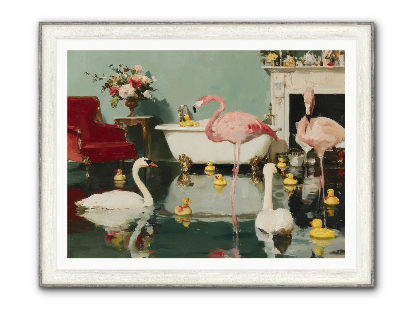 The Myth Of The Orchard Sisters Framed Print - Driftwood White 48x36