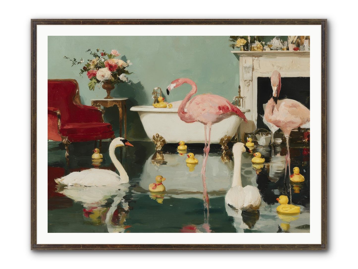 The Myth Of The Orchard Sisters Framed Print - Slimwoods Black/Gold 48x36